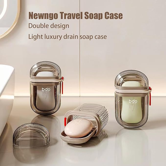 Compact Plastic Soap Case for Home & Travel