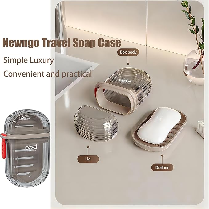 Compact Plastic Soap Case for Home & Travel