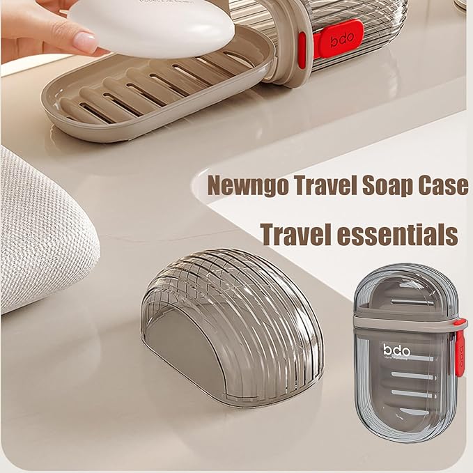Compact Plastic Soap Case for Home & Travel