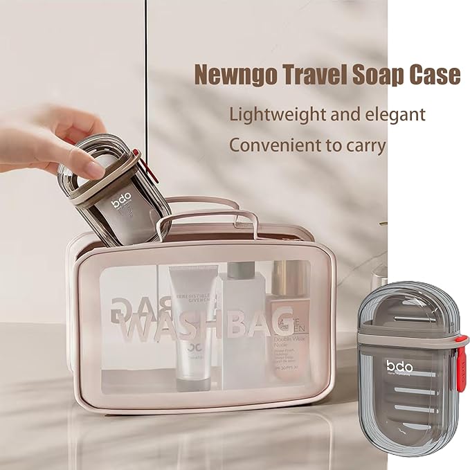 Compact Plastic Soap Case for Home & Travel