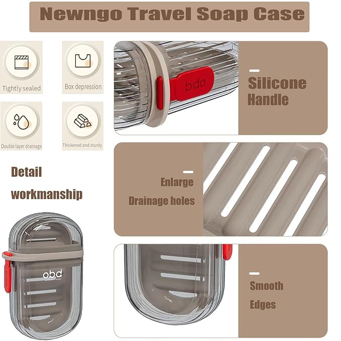 Compact Plastic Soap Case for Home & Travel