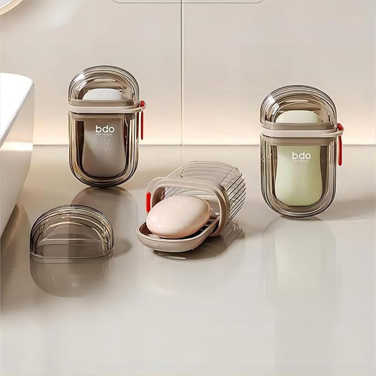Compact Plastic Soap Case for Home & Travel