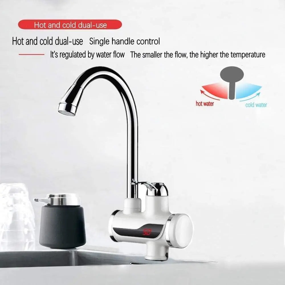 Tankless Instant Electric Water Heater Tap with LED Display