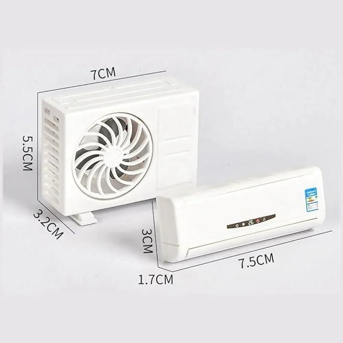 Solar-Powered Rotating Car Air Freshener — Mini AC Style