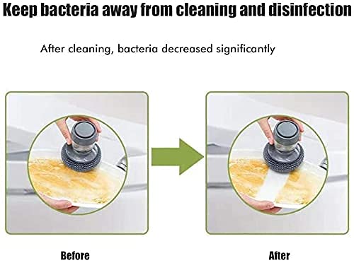 Multi-Function Palm Soap-Dispensing Scrub Brush