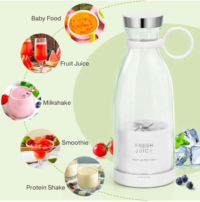 Portable USB-Rechargeable Mini Juicer Blender