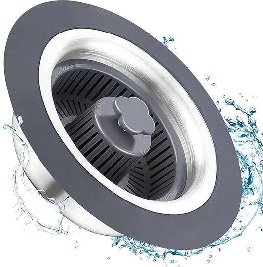 Premium Steel Sink Strainer with Anti-Clogging Basket