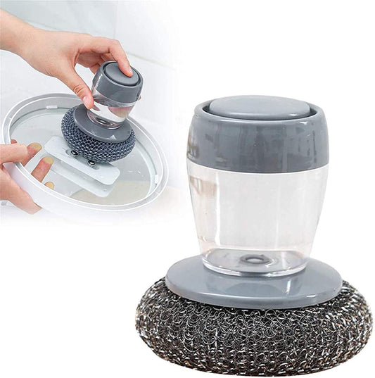 Multi-Function Palm Soap-Dispensing Scrub Brush