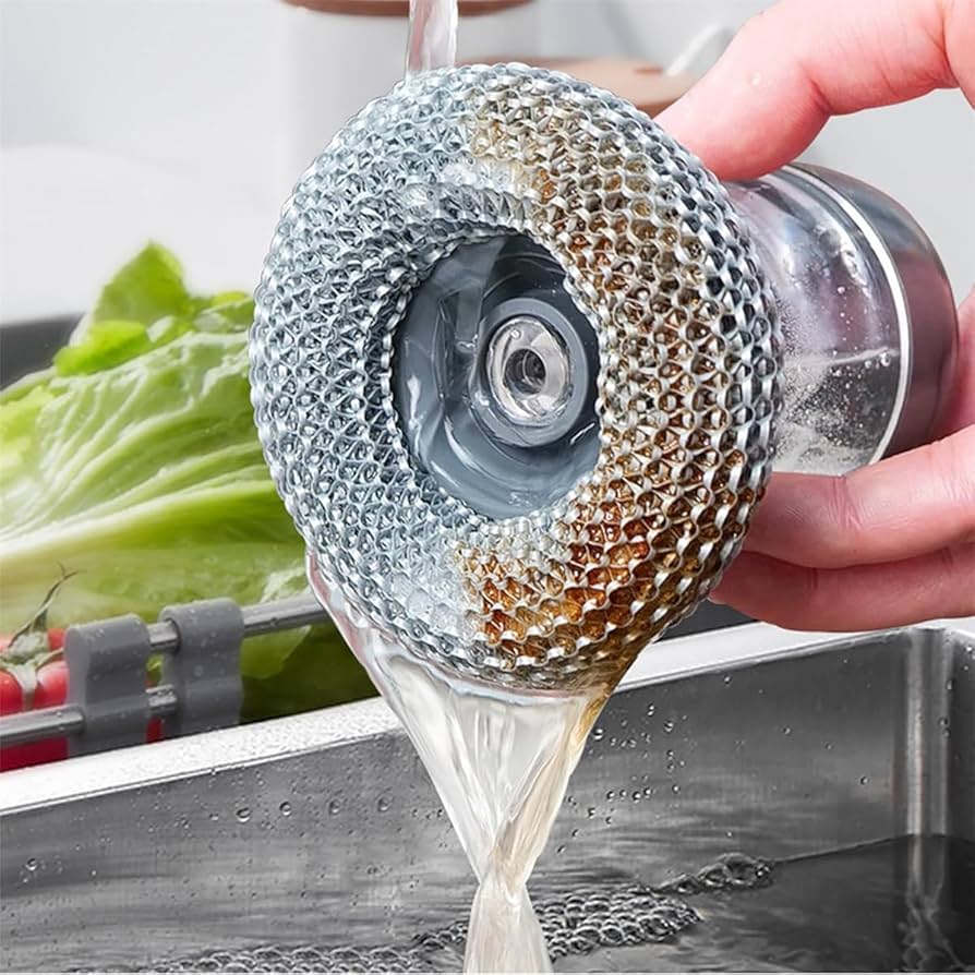 Multi-Function Palm Soap-Dispensing Scrub Brush