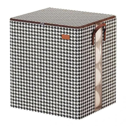 Foldable Blanket & Bedding Storage Bag with Handle & Clear Front Window