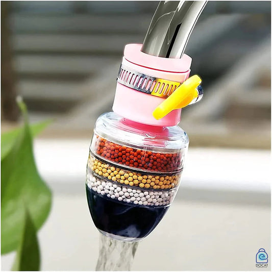 Multi‑Layer Activated Carbon Faucet Mount Filter (Assorted Colors)